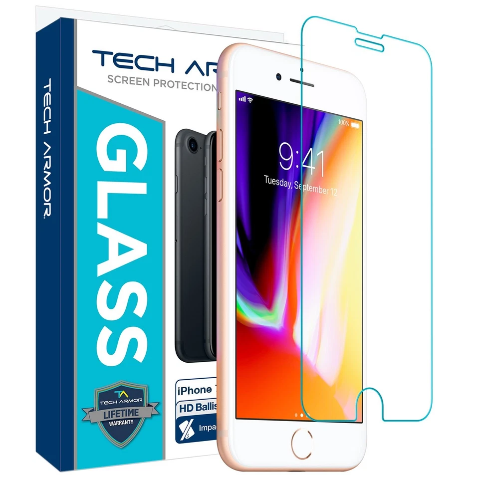Tech Armor Apple, iPhone 7 Plus,8 Plus Ballistic, HD Clear 1-Pack - Image 2 of 4