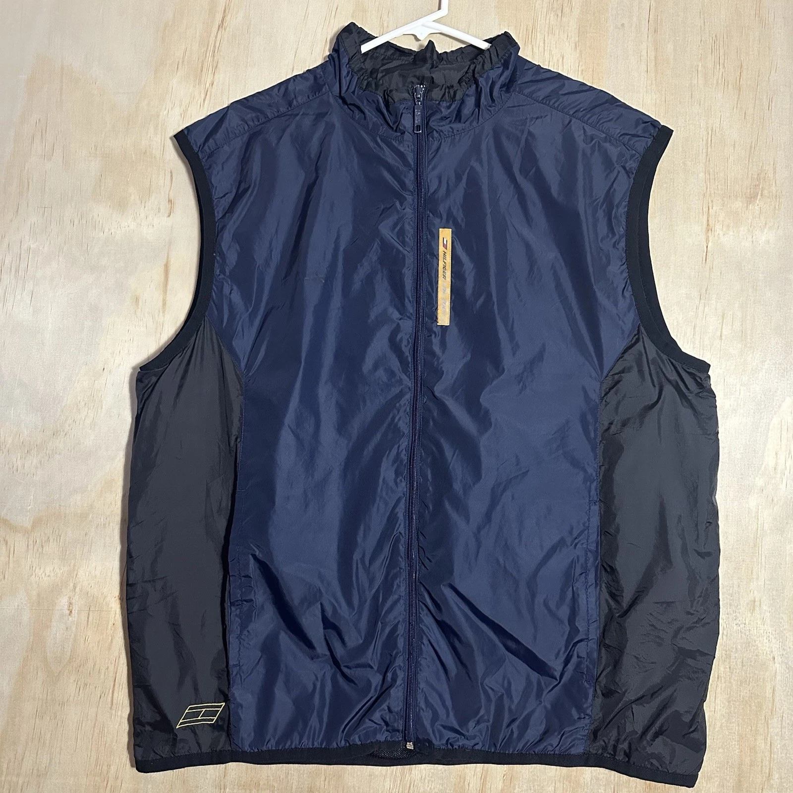 VINTAGE TOMMY HILFIGER ATHLETIC NYLON VEST HIKING OUTDOOR GORP CAMPING SKI XL