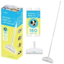 True & Tidy StickyPro Lint Roller 10", White