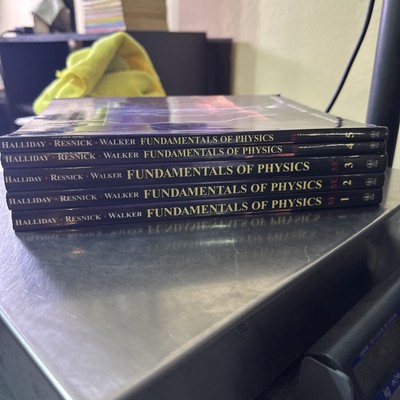 Fundamentals of Physics, 5 Book Set fifth edition- Paperback- Good