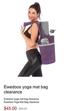 Yoga Mat Carrier Boho Embroidered Cotton Yogi Gym Bag