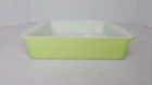 VTG Lime Green Pyrex 222 8 Inch Square Casserole Baking Dish; Chartreuse, NICE!
