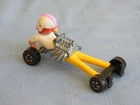 Vintage Hot Wheels Farbs Hot Rodney Redline Dragster Race Car ~Damaged