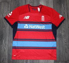 2017 NEW BALANCE ENGLAND CRICKET SHIRT PLAYER ISSUE JERSEY MENS RARE SIZE LARGE