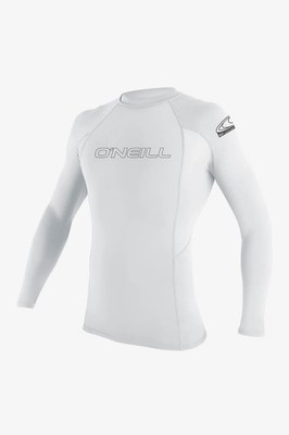 O'Neill Basic Skins L/S Crew Rashguard - Men's - Large / White
