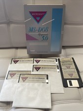 TANDY MS-DOS 5.0 Upgrade System on 5.25"  3.25 Floppy Disks Rare Vintage CPU