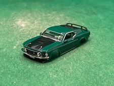NU-RORA/ROAD RACE REPLICAS '69 MUSTANG MACH 1 BODY, GREEN/BLACK, NEW UNUSED