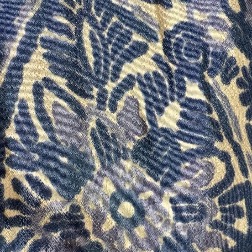 Pantalones SIGRID OLSEN para mujer X-Pequeños azules florales pierna ancha pantalones Foto 2 de 4