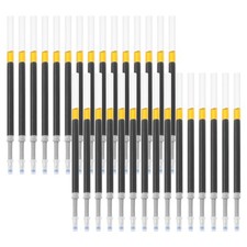 30 x Gel Pen Refills Black Rollerball Gel Ink Pens Refills Bulk 0.5mm Fine Point