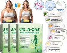 6-in-1 SIX-in-ONE Health Solution Oral Liquid, Advanced Body Care Liquids Drops