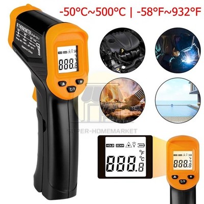 LCD Digital Non-contact Laser IR Infrared Thermometer Temp Meter Temperature Gun