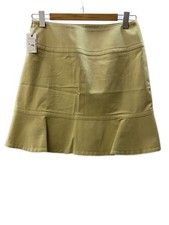 RED VALENTINO Skirt 42 Cotton BEG Solid 0000018279 00