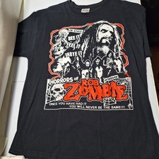 VTG Y2K Horrors Of Rob Zombie Tour T-Shirt XL Halloween Spooky Heavy Metal Band