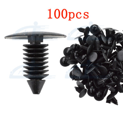 100/PK CHRISTMAS TREE CLIP PUSH RETAINER FASTENER FOR GM FORD CHRYSLER 8mm Hole