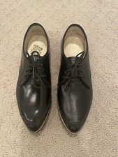 vintage black leather wingtip toddler