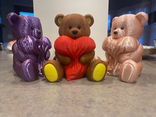 Teddy Bear With Heart Pillow different colors 