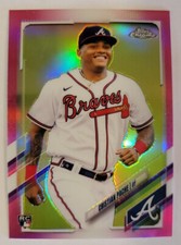 Cristian Pache Rookie 2021 Topps Chrome #178 Pink Refractor RC Braves MLB