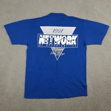 Vintage 90s NOMDA Network Technology Size Large Tech Computer USA Made T Shirt