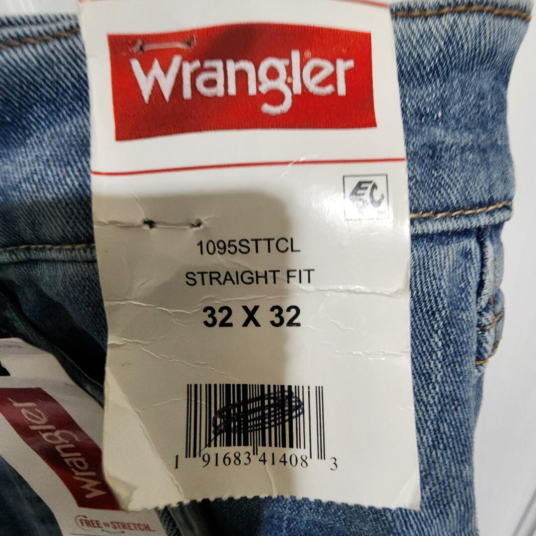 F WRANGLER STRAIGHT FIT FREE TO STRETCH MENS JEANS 32X32 | eBay