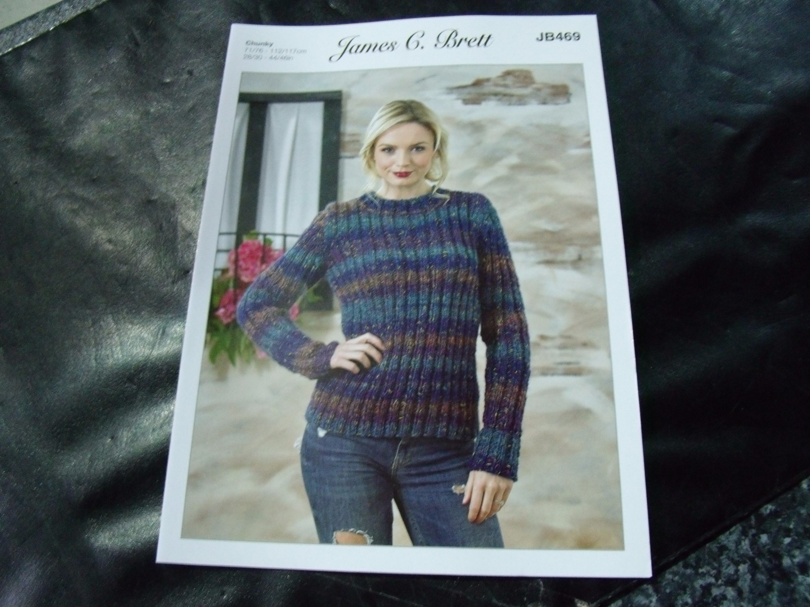 James C Brett Chunky Pattern JB469 Sweater      71/76 - 112/117 cm