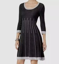Nine West Sweater dress size M womens scoop neck casual  A Line