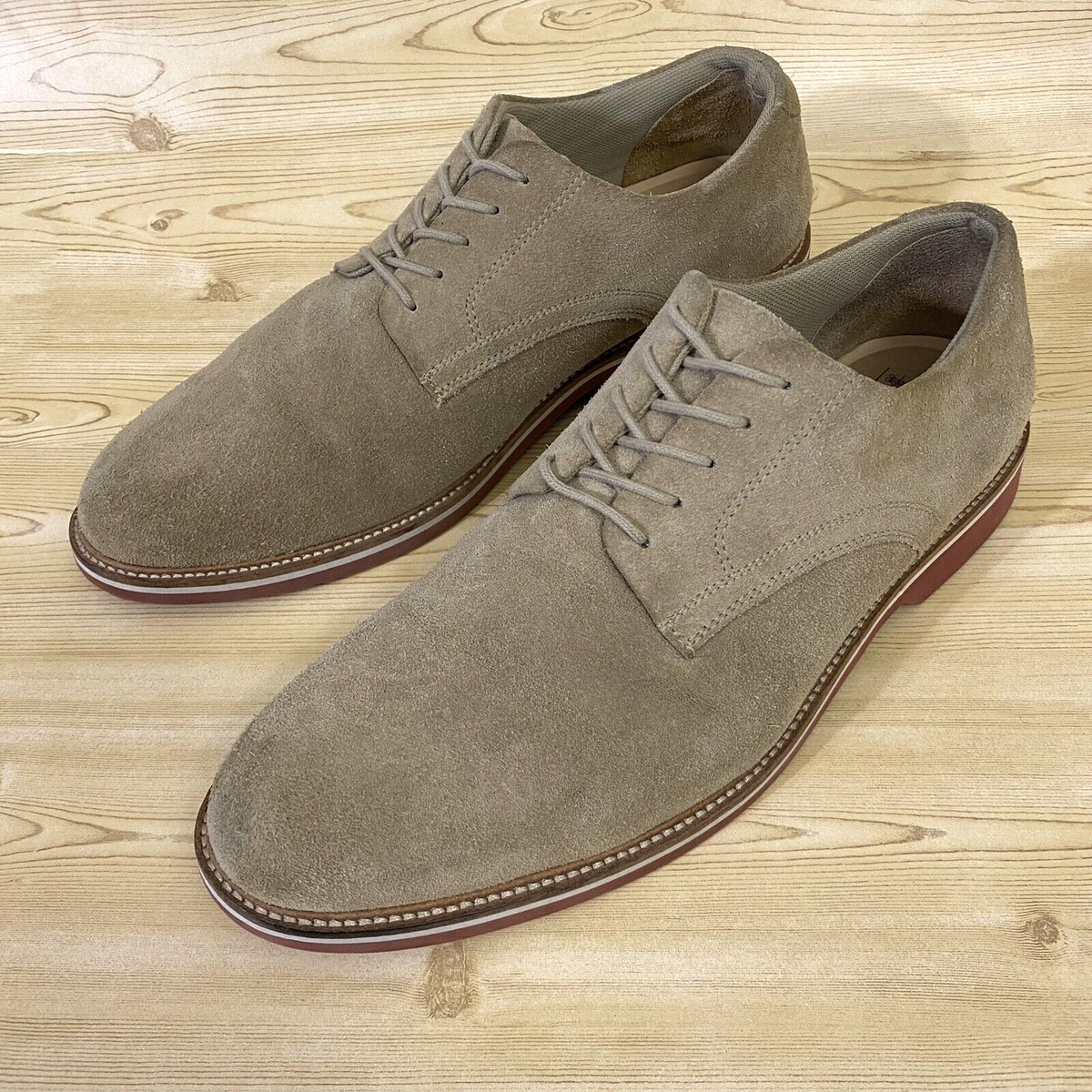 1901 Nordstrom Men\'s Grey Suede Leather Lace Oxford Loafers 8.5 1901 Nordstrom Men main image 2