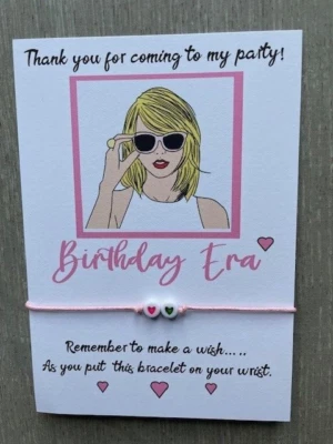 Taylor Swift, Birthday Party Bag Fillers favours, swiftie, birthday era