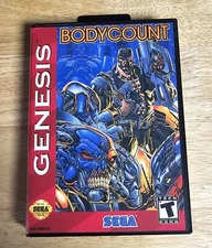 Body Count (Unreleased in US)  16 Bit MD Game & Case For Sega Mega Drive Genesis