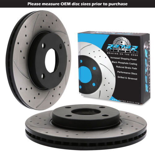 FRONT DRILLED GROOVED 278mm BRAKE DISCS FOR FORD FIESTA MK6 ST ST150 2004-2008 - 第 1/12 張圖片