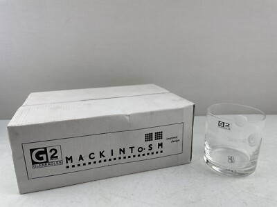 G2 Gleneagles Mackintosh Crystal WHISKY GLAS TUMBLER SET x 6 - 280ml - Neu in OVP