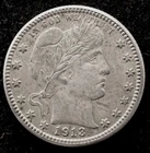 KAPPYSCOINS GH467    1913D  TONED  CHOICE  BU ORIGINAL   BARBER QUARTER