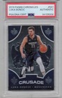 Signed Luka Doncic 2019 Panini Crusade PSA/ DNA Certified Authentic Auto Hof NBA