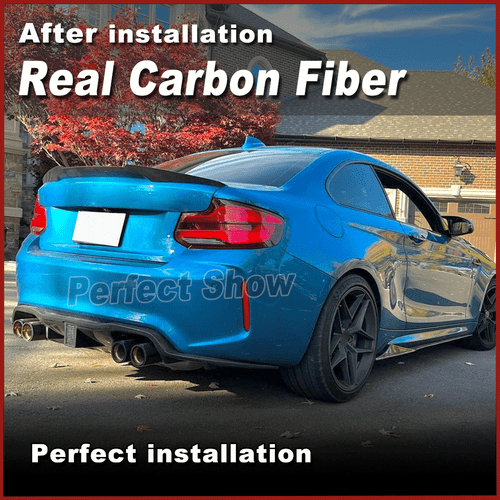 For BMW 2 Series F87 M2 M2C Coupe 2016-19 REAL Carbon Side Skirts Extension Lip - Picture 4 of 12