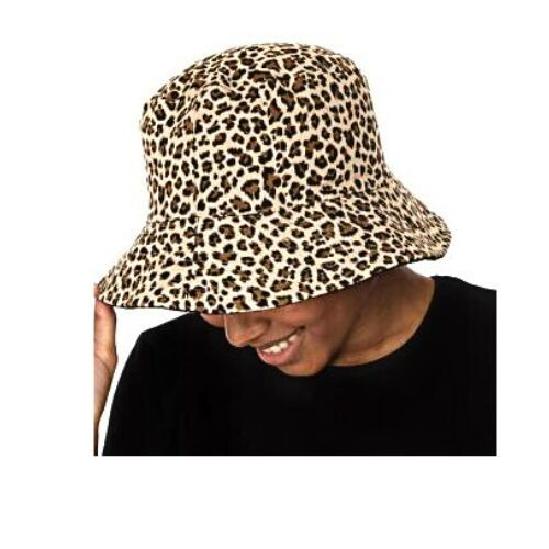 Jenni Wendefrottetuch Leopard Eimer Mütze - Bild 3 von 3