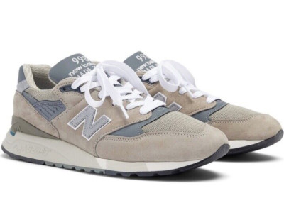 New Balance 998 Grey Reflective Silver Made in USA U998GR Running Shoe Walking