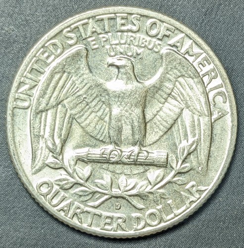 1964-D Die Break RPM-001 US Mint Error Washington Silver Quarter SPITTING EAGLE - Picture 2 of 12