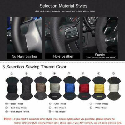 Durable Black Suede Car Steering Wheel Cover for BMW 3 Series E36 E36/5