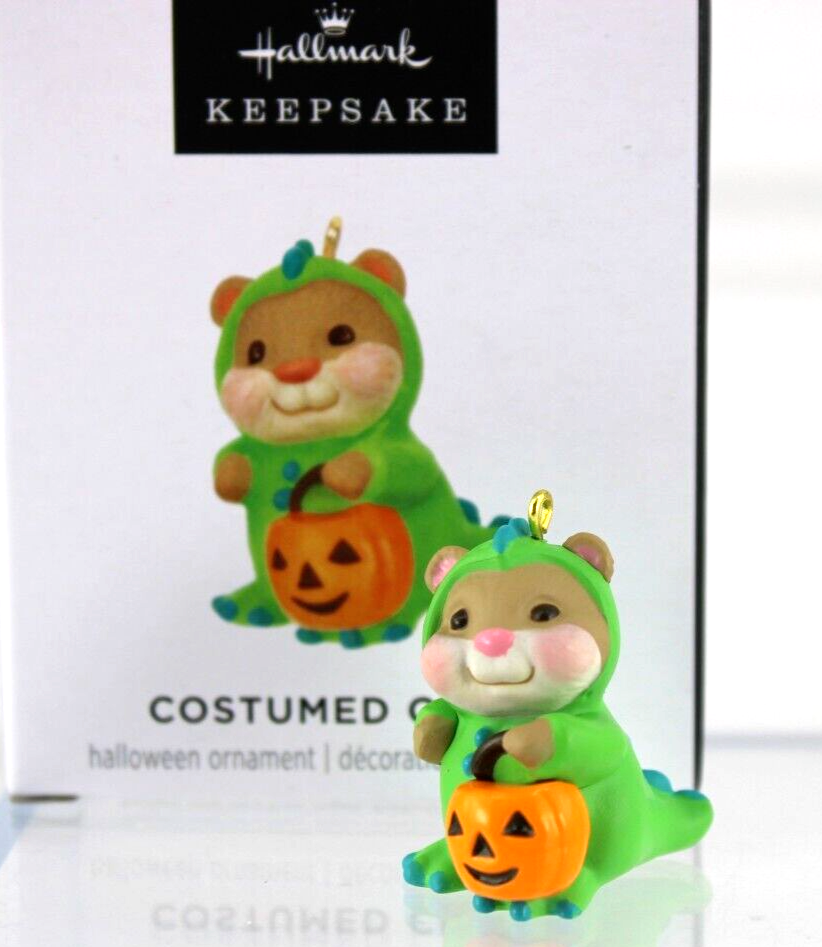 Hallmark Halloween Costumed Cutie Miniature Ornament Hamster Dinosaur 2024 New