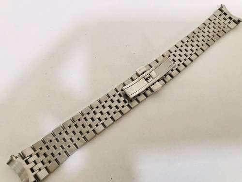 20mm Longines stainless bracelet fishbone watch band - Picture 4 of 5