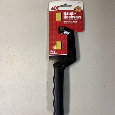 Ace Saw Blade & Handle- Handi Hacksaw 10'' 025HF10 Black NIB