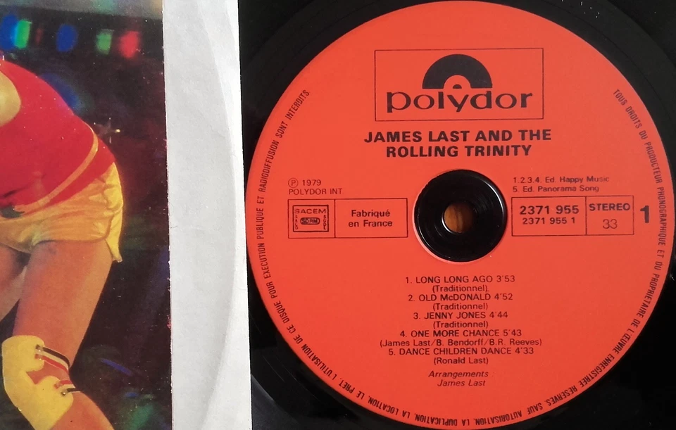 DISQUE VINYLE LP 33t JAMES LAST and THE ROLLING TRINITY POP FRANCE 1979 - Photo 2/3