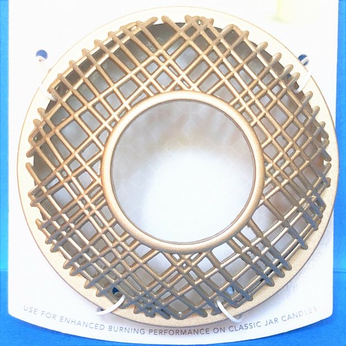 YANKEE CANDLE IllumaLid CLARIDGE Gold Lattice Large 22 oz Jar Candle TOPPER LID eBay