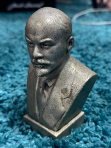 Vladimir Lenin  USSR gypsum sculpture Russian Communist Fine sculpture - Afbeelding 1 van 12
