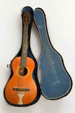 Rare Davenport Iowa "Biehl" 1890s Acoustic Flat-Top Guitar Hand Made w Case VTG