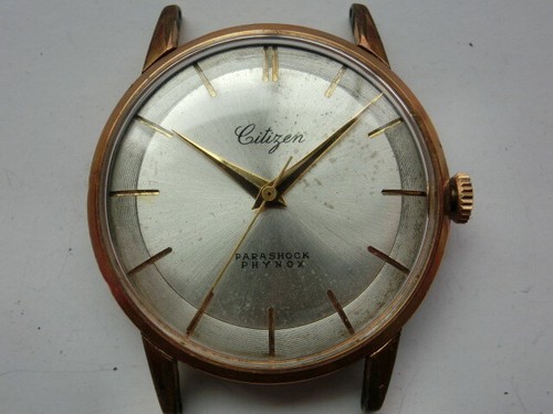 Citizen 1960' Vintage Mens Watch Center Second Manual Winding SS 17J Case  35mm | eBay