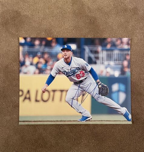 Michael Busch Autographed Photo Los Angeles Dodgers 8.5x11 - Picture 1 of 2