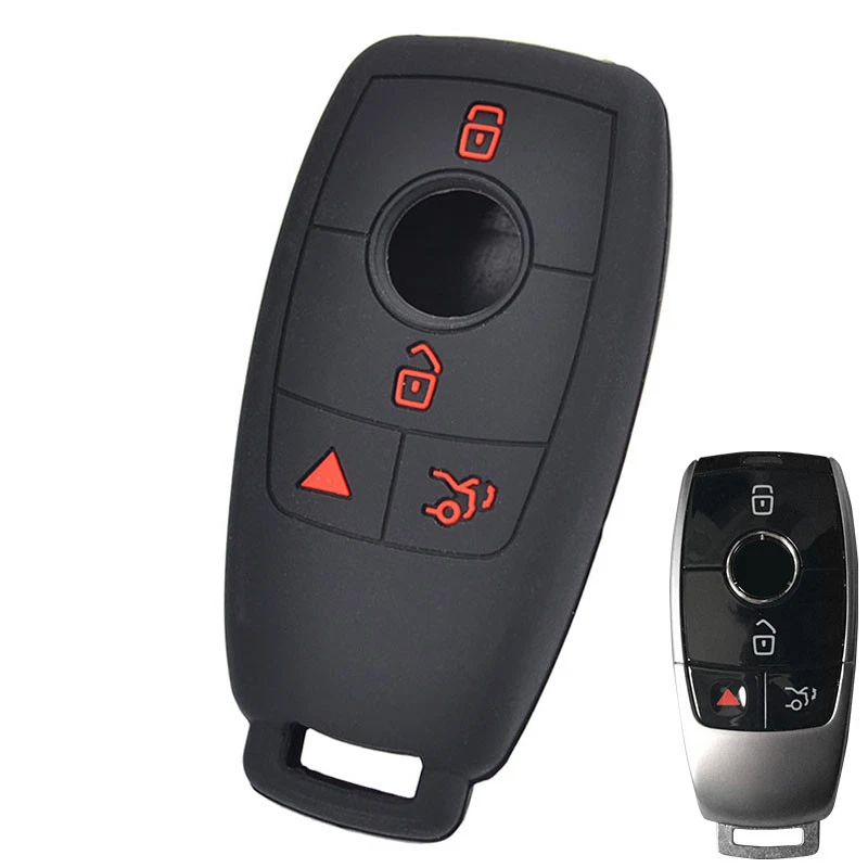 Funda Silicona Llave Para Mercedes Benz Clase E W213 E200 E300 Mando a Distancia Llavero Cubierta Foto 2 de 4