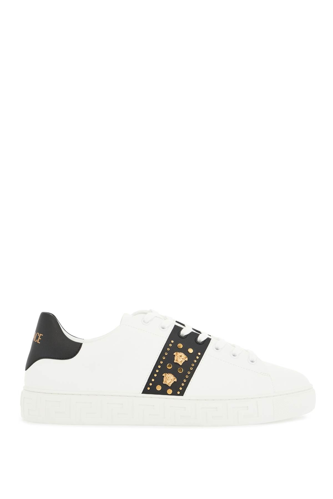 Versace Greca Men's White Sneakers Size 9 US 10144601A13065 2W02V-image