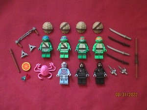 LEGO TMNT Minifigures LOT Leonard,Donatello,Michelangelo,Raphael ,Kraang ETC