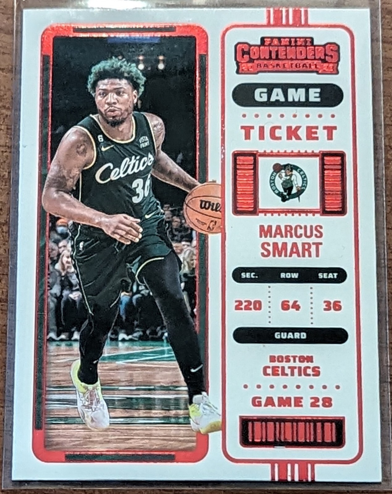 MARCUS SMART 2022-23 Panini Contenders Red Season Ticket #3 Boston Celtics